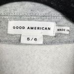 Good American Grey Cropped Sweatshirt Jacket Shacket Cotton Size 5/6 (2XL-3XL) Photo 1