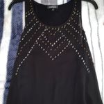 A Byer black beaded tank top Photo 0