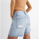 Madewell  Relaxed Mid Length Denim Shorts Steenwick Wash Ripped High Rise Size 24 Photo 1