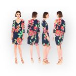 Trina Turk new ā Picturesque Bright Floral Print Sheath Mini Dress ā Navy ā 2 Photo 11