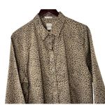 Chico's No-Iron Coolmax All Seasons Cheetah-Print Classic Shirt Button Up 16/18 Photo 1