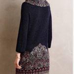 Anthropologie Moth Imperial Garden Cowl Neck Tunic/Dress Sweater L Photo 1