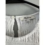 Madewell Melody Bubble Hem Smocked Midi Dress White Size XS Photo 10