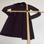 Cynthia Rowley  Cardigan Womens X Small Purple ExtraFine Merino Wool Photo 5