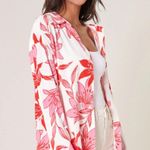 Sugar Lips  Montego Floral Dalton Boyfriend Button Down Shirt Size XS Photo 1