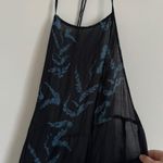 Free People Embrace It Maxi Dress Size Medium Floral Flowy Black Blue Photo 4