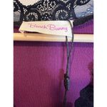 Beach Bunny Anise Romper Oxblood M Purple Loungewear Sleep Ribbed Lace Trim Photo 8