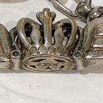 Juicy Couture  Vintage Silver Tone Link Crown Toggle Bracelet Photo 4