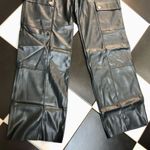 We Wore What NWT  Black Vegan Leather Utility Cargo Pants Jogger Moto Grunge 90s 31 Photo 7