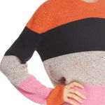 ALC Frank A.L.C. Georgina Multi Color Stripe Wool Cashmere Blend Crewneck Sweater Size XS Photo 0