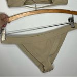 frankie's bikinis Frankie’s Bikinis tan ribbed bikini bottoms size large Photo 0