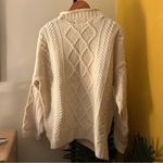 Aran Crafts Ireland Merino Wool Cream Cable Knit Fisherman’s Sweater Size XXL Photo 3
