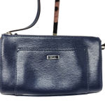 Ralph Lauren Lauren  Blue Cow Leather Classic Casual Travel Crossbody Bag Small Photo 0