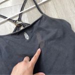 Free People Tank Top crop strappy back womens Gray (large) athleisure outdoor Photo 4
