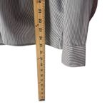 Las Olas  Vintage 90s Large Westen Embroidered Black Striped Button‎ Up Photo 7