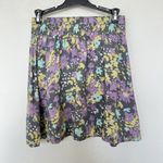 Frenchi Floral Purple smoked waist Skirt MEDIUM floral daisy Bohemian Photo 4