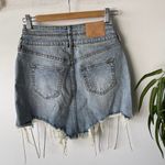 True Religion Skirt Womens 25 Denim Rhinestone Fringe Distressed High Rise Photo 4