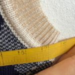 Monteau Blue Argyle Sweater Vest Preppy Academia Retro Small Photo 5