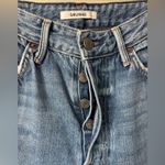 GRLFRND  Jeans Bobbi 28 What You Like Wash Distressed Frayed Hem Button Fly Photo 2