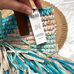 Chico's NWT Chico’s Multi Fringe Neutral Turquoise Tote Bag Photo 3