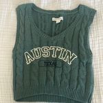 Aeropostale Green Crop Sweater Vest Photo 0