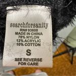 Search for Sanity Fuzzy Eyelash Knit Cropped Sweater Small Black Cozy Clubwear Photo 4