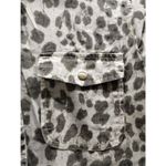 Velvet Tees Lily Aldridge for Velvet Size Small Aziya Leopard Print Army Utility Zip Jacket Photo 5