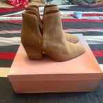 Lisa Vicky Tortilla Pull On Pointed Toe Stiletto Dress Bootie Boot Tan Size 8.5 Photo 5