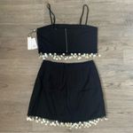 Jason Wu  Pearl‎ Fringe Linen Blend Crop Top + Skirt Set - Size 6 - NWT Photo 1