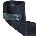 New Look Black Coat Jacket Outerwear with Silver Accents Career Chic Photo 1