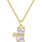 Women Inlaid Rhinestone Cat Fashion Light Luxury Style Elegant Necklace Photo 0