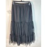 Odi et Amo Junior black tiered mesh maxi skirt. Size XS. NWT Photo 2