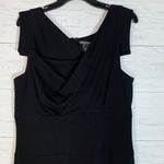 Chelsea & Theodore Black Dress Cap Sleeve Sheath Semi-formal size L Photo 7