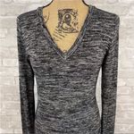 Aritzia Wilfred Marled Vneck Sweater Dress Black Size M Photo 1