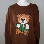 Stoney Clover Lane  Bear Sweatshirt Small/Medium Brown Photo 0