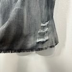 Mazik Distressed Chambray Halter Top Size Medium Gray Photo 4