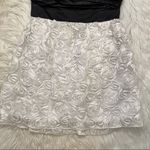 Love Tease  Strapless Dress Black White Floral Photo 7