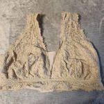 Aerie  American Eagle Size XL Beige Lace Bralette Bra Photo 0