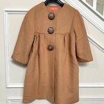 Manoush Wool Blend coat Camel Overcoat Size 36 Tan Photo 0