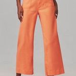Maeve By Anthropologie The Colette Coral Wide Leg Linen Pants Sz 31 Photo 0