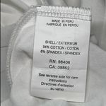 Theory White Cotton Turtleneck Top Size Small Long Sleeve Minimalist Classic Photo 5