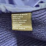 J. McLaughlin  Women’s Size S Purple Quilted Silk Ribbed Cotton Sweater Jacket Photo 6