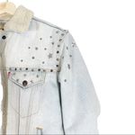 Levi's Big E Ex-Boyfriend Trucker Star Studded Denim Jacket Size XS Photo 6