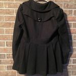 Guess -  Black wool blend double breated peastyle coat Photo 1