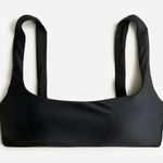 J.Crew  Squareneck bikini top in Black Size XS NWOT Photo 0