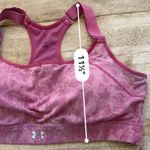 Under Armour  Women’s Sz L UA Reflect Impulse Pink Print Mid Impact Sports Bra Photo 9