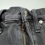 Madewell High-Rise Denim Shorts Jean cotton stretch high waisted gray black zip Photo 9