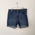 Old Navy [] High Rise The O.G. Denim Shorts Cuffed Medium Wash Smooth Pockets 14 Photo 1