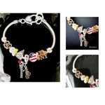 New York Charm Bracelet I Love NY Taxi Heart Statue of Liberty New Big A… Photo 1