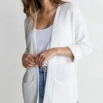 Marine layer White open knit cardigan sweater Photo 0